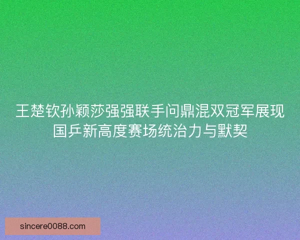 王楚钦孙颖莎强强联手问鼎混双冠军展现国乒新高度赛场统治力与默契
